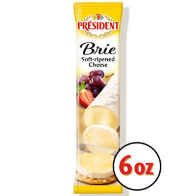 President Cheese Brie Soft-Ripened Always Creamy Slice & Enjoy - 6 Oz - Image 1