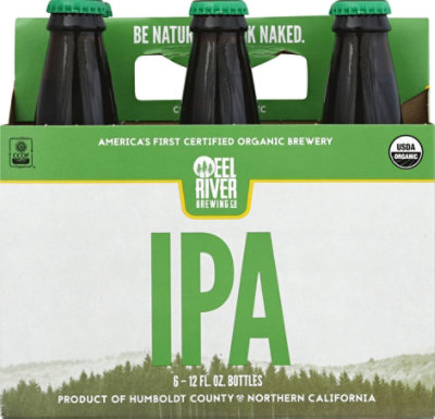EEL River Organicdia Pale Ale Bottles - 6-12 Fl. Oz.