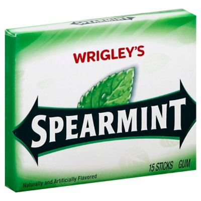 Wrigleys Spearmint Gum Single Pack