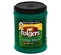 Folgers Coffee Ground Medium Roast Classic Decaf - 11.3 Oz