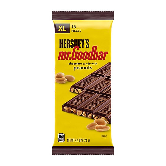Hersheys Mr. Goodbar Chocolate With Peanuts Xl Candy Bar 16 Count - 4.4 Oz