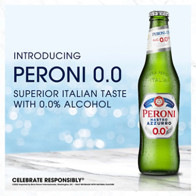 Peroni Nastro Azzurro Pale Lager Beer 5% ABV Bottles - 12-12 Fl. Oz. - Image 4