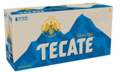 Tecate Light Mexican Lager Beer Cans - 18-12 Fl. Oz. - Image 2
