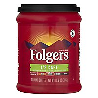 Folgers Coffee Ground Medium Roast 1/2 Caff - 10.8 Oz - Image 1