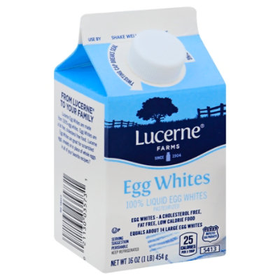 Lucerne Egg Whites 100% Liquid - 16 Oz