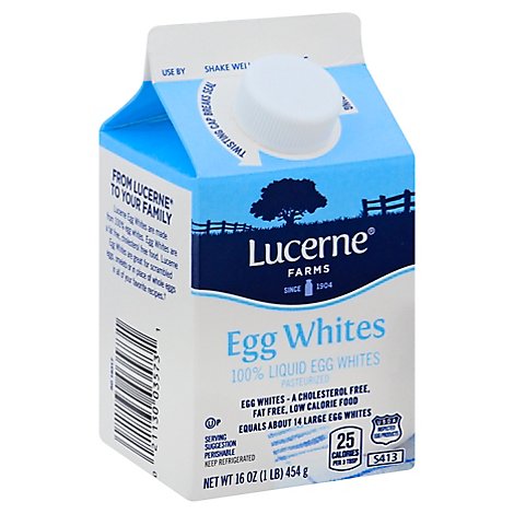 Lucerne Egg Whites 100% Liquid - 16 Oz