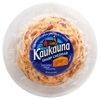 Kaukauna Sharp Cheddar Spreadable Cheese Ball - 10 Oz.