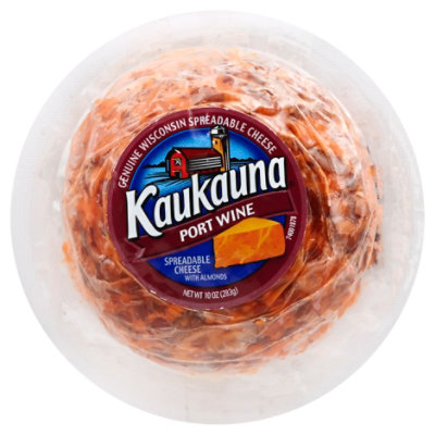 Kaukauna Port Wine Spreadable Cheese Ball - 10 Oz.