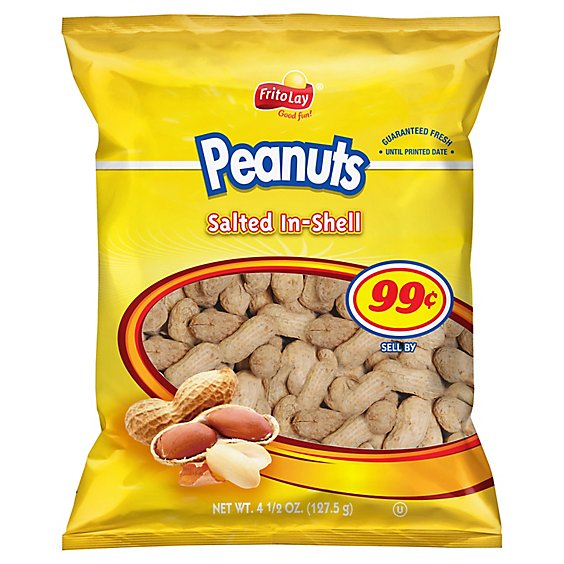Frito Lay Peanuts Salted In-Shell - 4.5 Oz