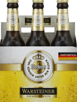 Warsteiner Premium Verum Beer Bottles - 6-11.2 Fl. Oz. - Image 2