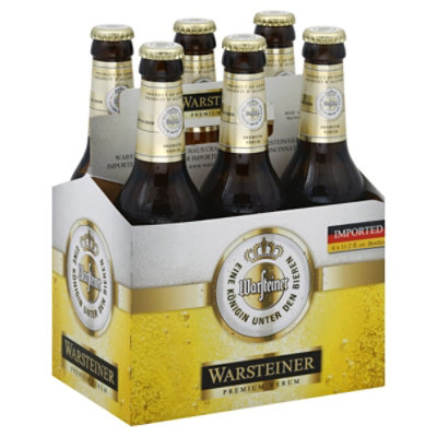 Warsteiner Premium Verum Beer Bottles - 6-11.2 Fl. Oz. - Image 1