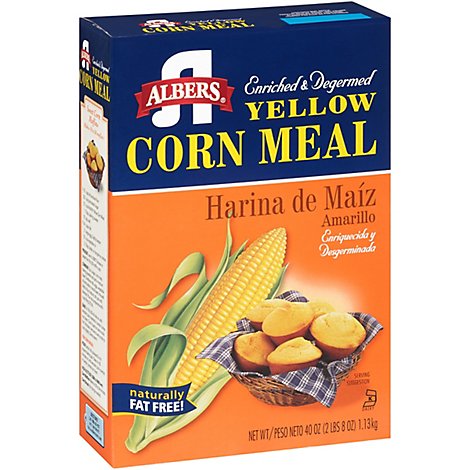 Albers Corn Meal Naturally Fat Free Yellow - 40 Oz