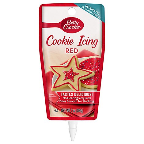 Betty Crocker Decorating Icing Cookie Red - 7 Oz