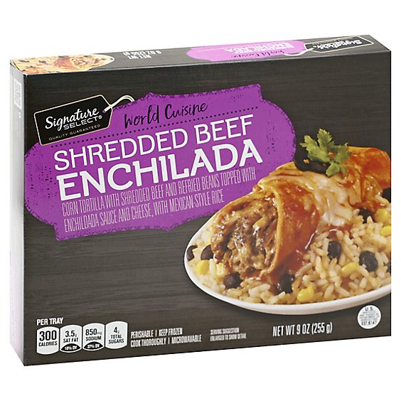 Signature SELECT World Cuisine Enchilada Shredded Beef - 9 Oz