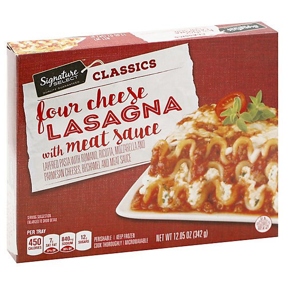 Signature SELECT Classic Lasagna With Meat Sauce - 11.05 Oz