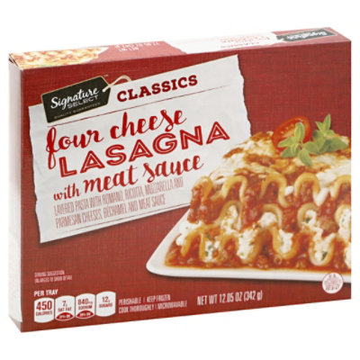 Signature SELECT Classic Lasagna With Meat Sauce - 11.05 Oz