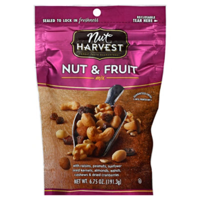 Nut Harvest Natural Nut & Fruit Mix - 6.75 Oz