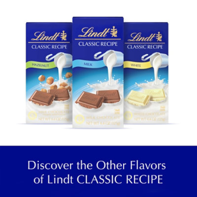 Lindt CLASSIC RECIPE Hazelnut Milk Chocolate Candy Bar - 4.4 Oz - Image 5