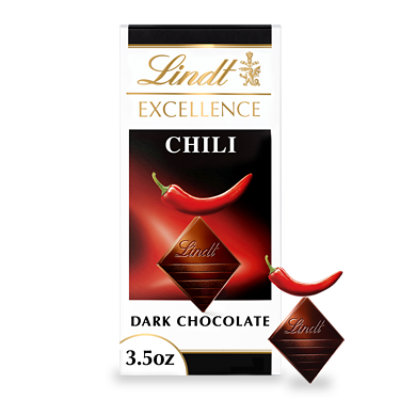 Lindt EXCELLENCE Chili Dark Chocolate Candy Bar - 3.5 Oz