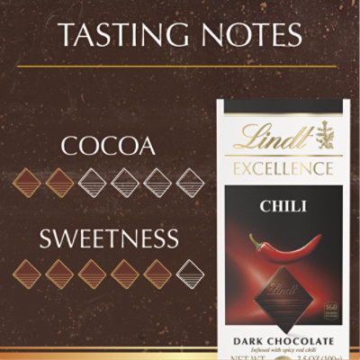 Lindt EXCELLENCE Chili Dark Chocolate Candy Bar - 3.5 Oz - Image 5