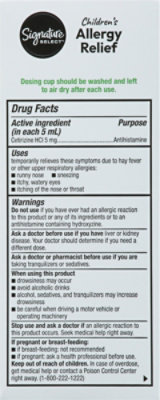 Signature Care Allergy Relief Childrens 24 Hour Cetirizine Hydrochloride Grape Flavor - 4 Fl. Oz. - Image 5