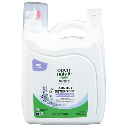 Open Nature Liquid Laundry Detergent Lavender Jug - 150 Fl. Oz. - Image 2