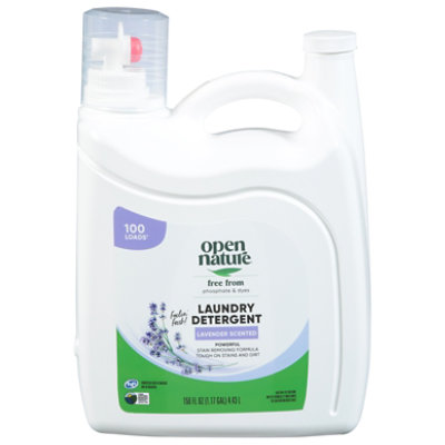 Open Nature Liquid Laundry Detergent Lavender Jug - 150 Fl. Oz