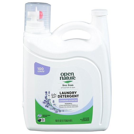 Open Nature Liquid Laundry Detergent Lavender Jug - 150 Fl. Oz.