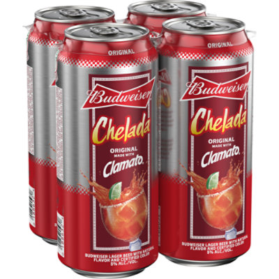 Budweiser Original Chelada Cans - 4-16 Fl. Oz.