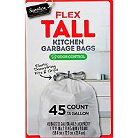 Signature SELECT Flex Tall Kitchen Bags With Drawstring 13 Gallon - 45 Count - Image 2