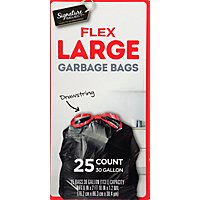 Signature SELECT Flex Large Bags With Drawstring 30 Gallon - 25 Count - Image 2