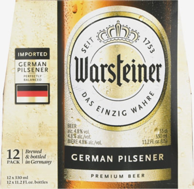 Warsteiner Premium Verum Beer Bottles - 12-11.2 Fl. Oz. - Image 2