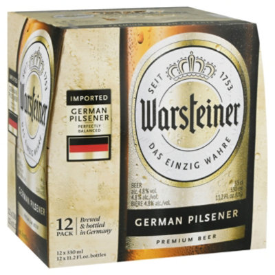 Warsteiner Premium Verum Beer Bottles - 12-11.2 Fl. Oz. - Image 1