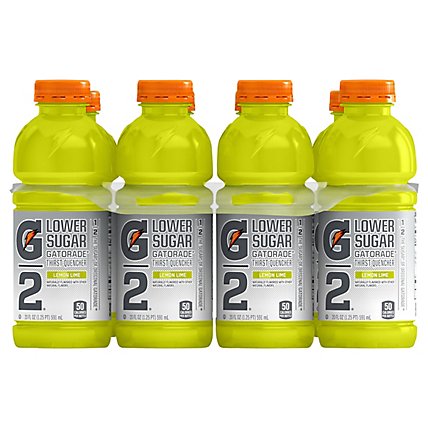 Gatorade G2 Thirst Quencher Perform 02 Low Calorie Lemon-Lime - 8-20 Fl. Oz. - Image 2