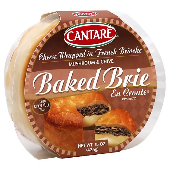 Cantare Prelude Cheese Baked Brie Mushroom - 15 Oz