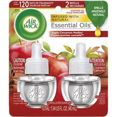 Air Wick Plug in Apple Cinnamon Medley Air Freshener - 2 Count - Image 3