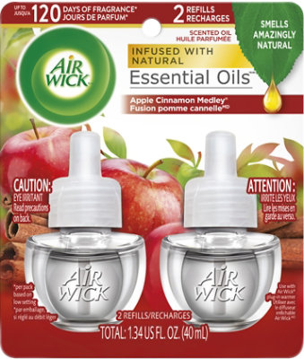Air Wick Scented Oil Refill Apple Cinnamon Hidden Pleasures - 2-0.71 Fl. Oz.