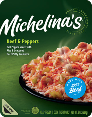 Michelinas Frozen Meal Beef & Peppers - 8 Oz