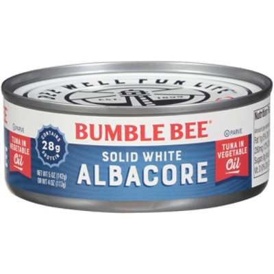 Bumble Bee Tuna Albacore Solid White in Vegetable Oil - 5 Oz - Image 3