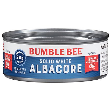 Bumble Bee Tuna Albacore Solid White in Vegetable Oil - 5 Oz - Image 1