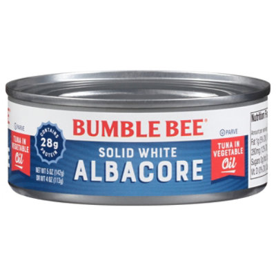 Bumble Bee Tuna Albacore Solid White in Vegetable Oil - 5 Oz