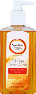 Signature Care Acne Wash Oil Free Salicylic Acid Acne Treatment - 6 Fl. Oz. - Image 2
