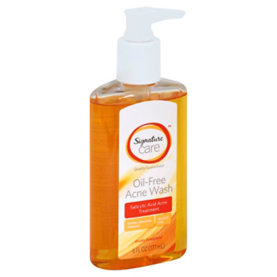 Signature Care Acne Wash Oil Free Salicylic Acid Acne Treatment - 6 Fl. Oz.