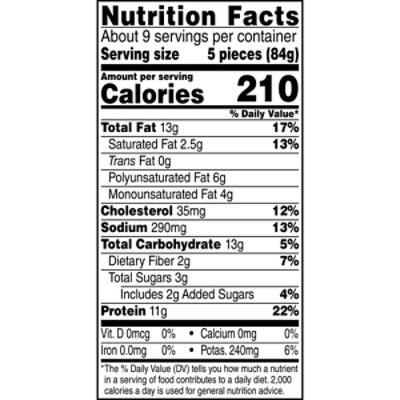 Tyson Fully Cooked Honey Battered Frozen Chicken Breast Tenders - 25.5 Oz - Image 3