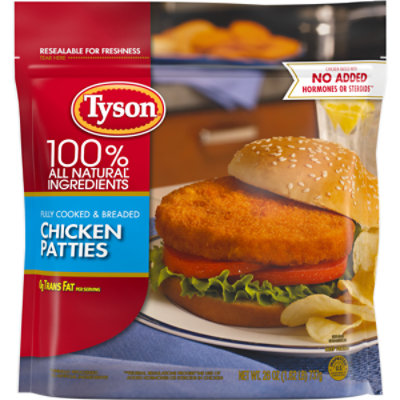 Tyson Fully Cooked Chicken Patties - 26 Oz - Image 1