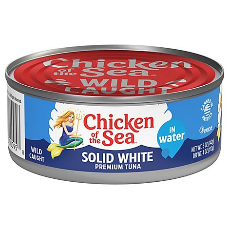 Chicken of the Sea Solid White Tuna in Water Chunk Style - 5 Oz