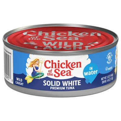 Chicken of the Sea Solid White Tuna in Water Chunk Style - 5 Oz