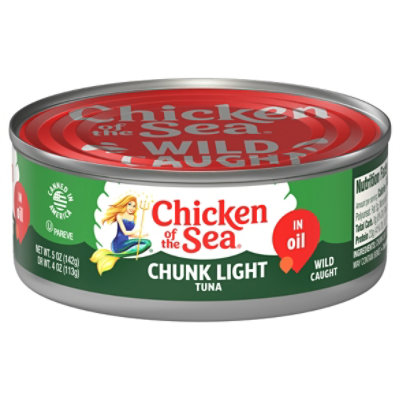 Chicken of the Sea Chunk Light Tuna in Oil Chunk Style - 5 Oz