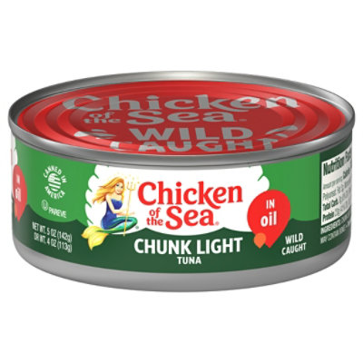 Chicken of the Sea Chunk Light Tuna in Oil Chunk Style - 5 Oz - Image 1