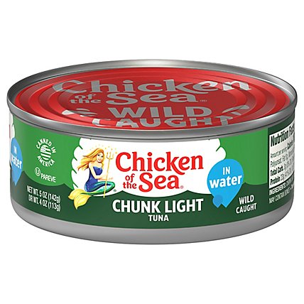 Chicken of the Sea Chunk Light Tuna in Water Chunk Style - 5 Oz - Image 2